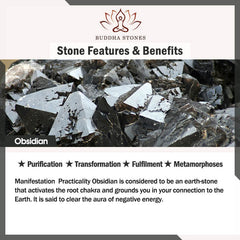 Rest Nest FengShui Double PiXiu Obsidian Om Mani Padme Hum Wealth Bracelet