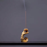 Shaolin Masterwork Series: Rare Boxwood Carving - "The Hand of Serenity" Incense Holder