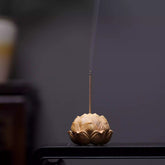 Shaolin Masterwork Series: Rare Boxwood Carving - "The Zen Lotus" Incense Holder