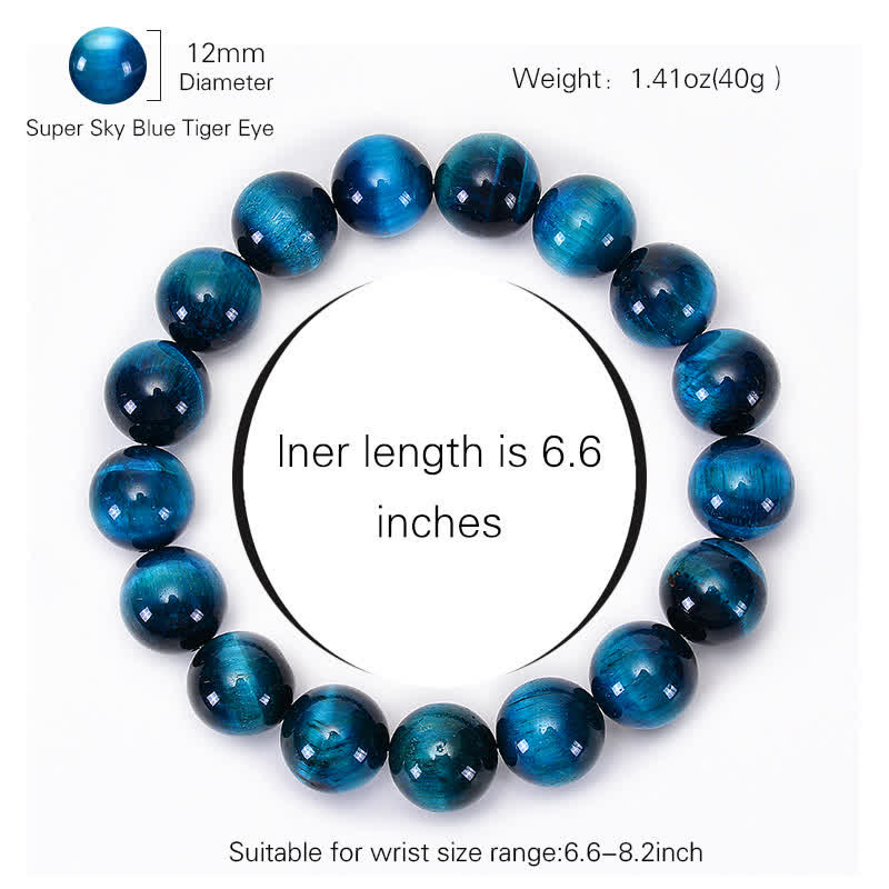 Rest Nest Blue Tiger Eye Protection Bracelet