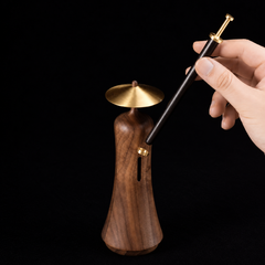 Wooden Incense Burner Gift Set – Swordsman Figure & Sword Holder