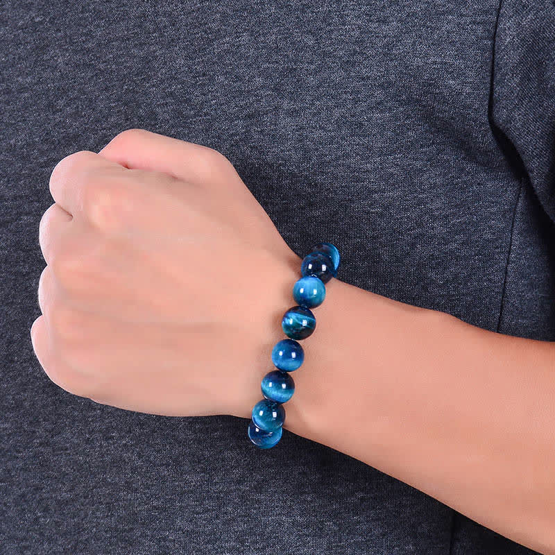 Rest Nest Blue Tiger Eye Protection Bracelet