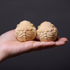Shaolin Masterwork Series: Rare Boxwood Carving - "The Orb of Focus"