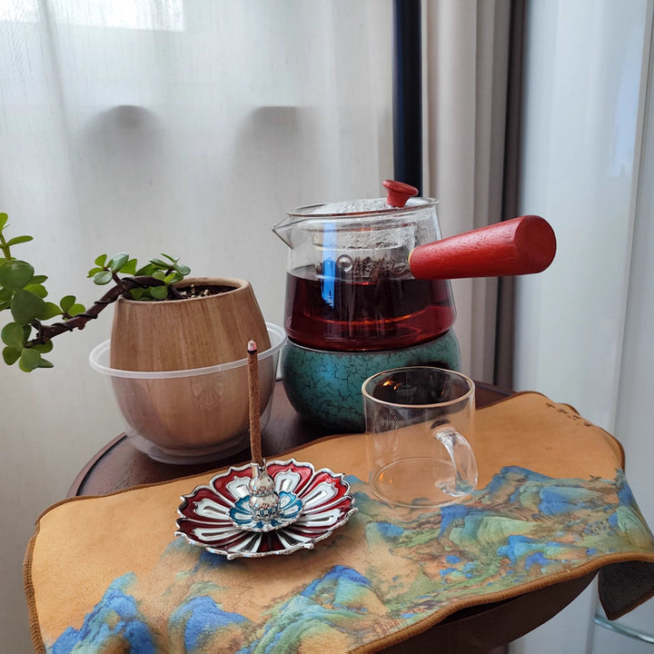 Sacred Incense Vessel – Gilded Enamel, Symbol of Peace & Protection