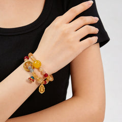Genuine Natural Crystal Pixiu Guardian Bracelet | Certified Authentic | Shaolin-Infused Prosperity & Protection