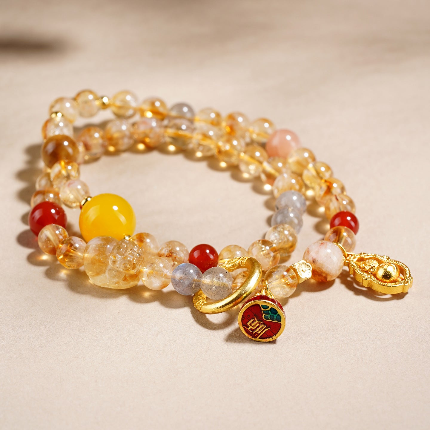 Genuine Natural Crystal Pixiu Guardian Bracelet | Certified Authentic | Shaolin-Infused Prosperity & Protection