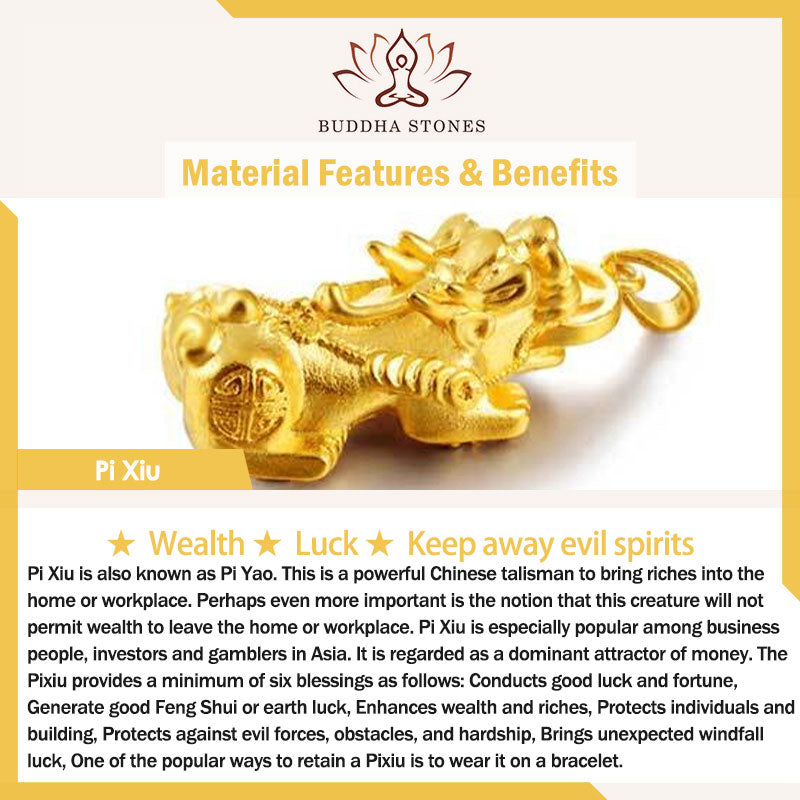 Rest Nest FengShui Double PiXiu Obsidian Om Mani Padme Hum Wealth Bracelet